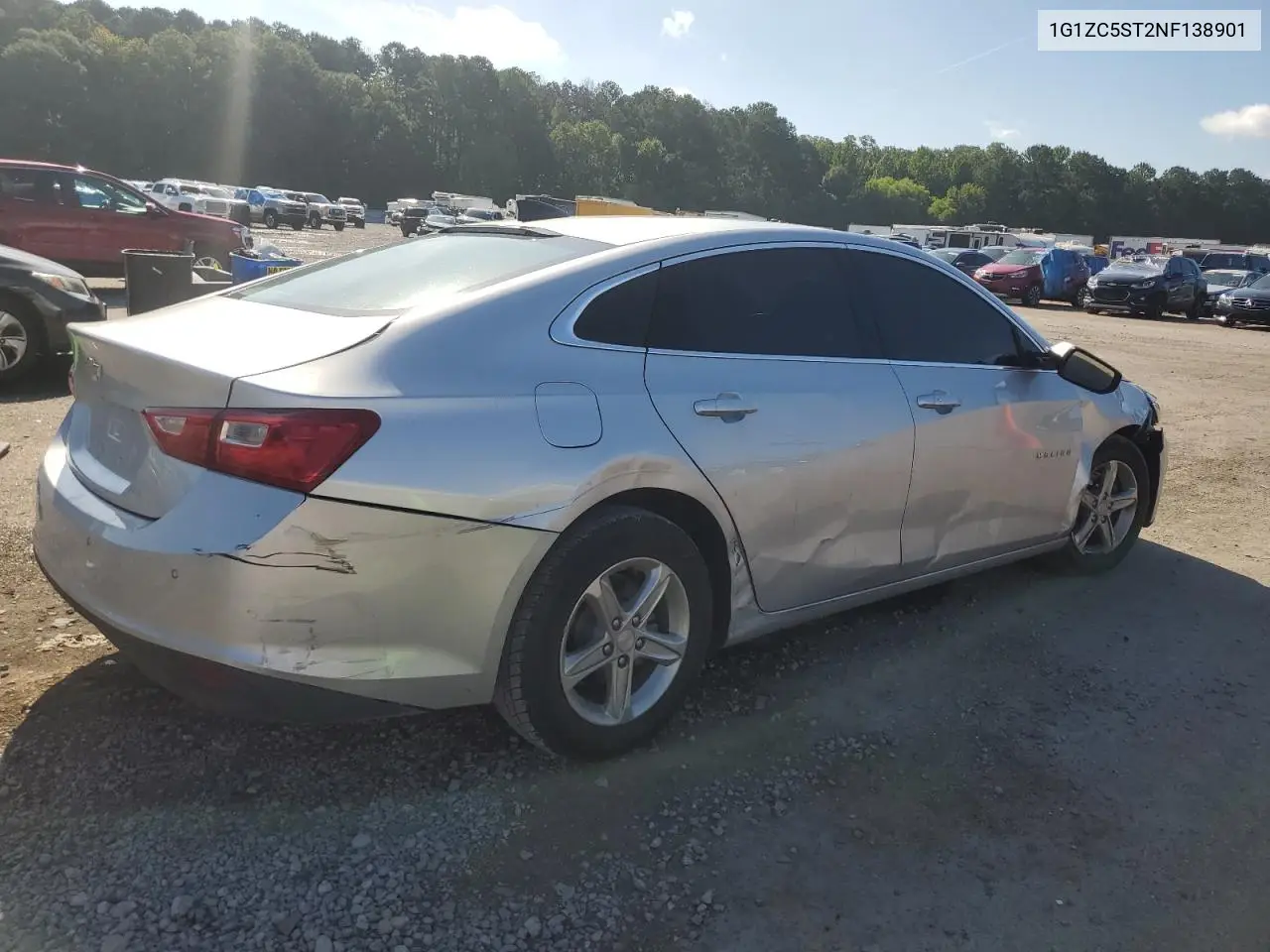 2022 Chevrolet Malibu Ls VIN: 1G1ZC5ST2NF138901 Lot: 65359815