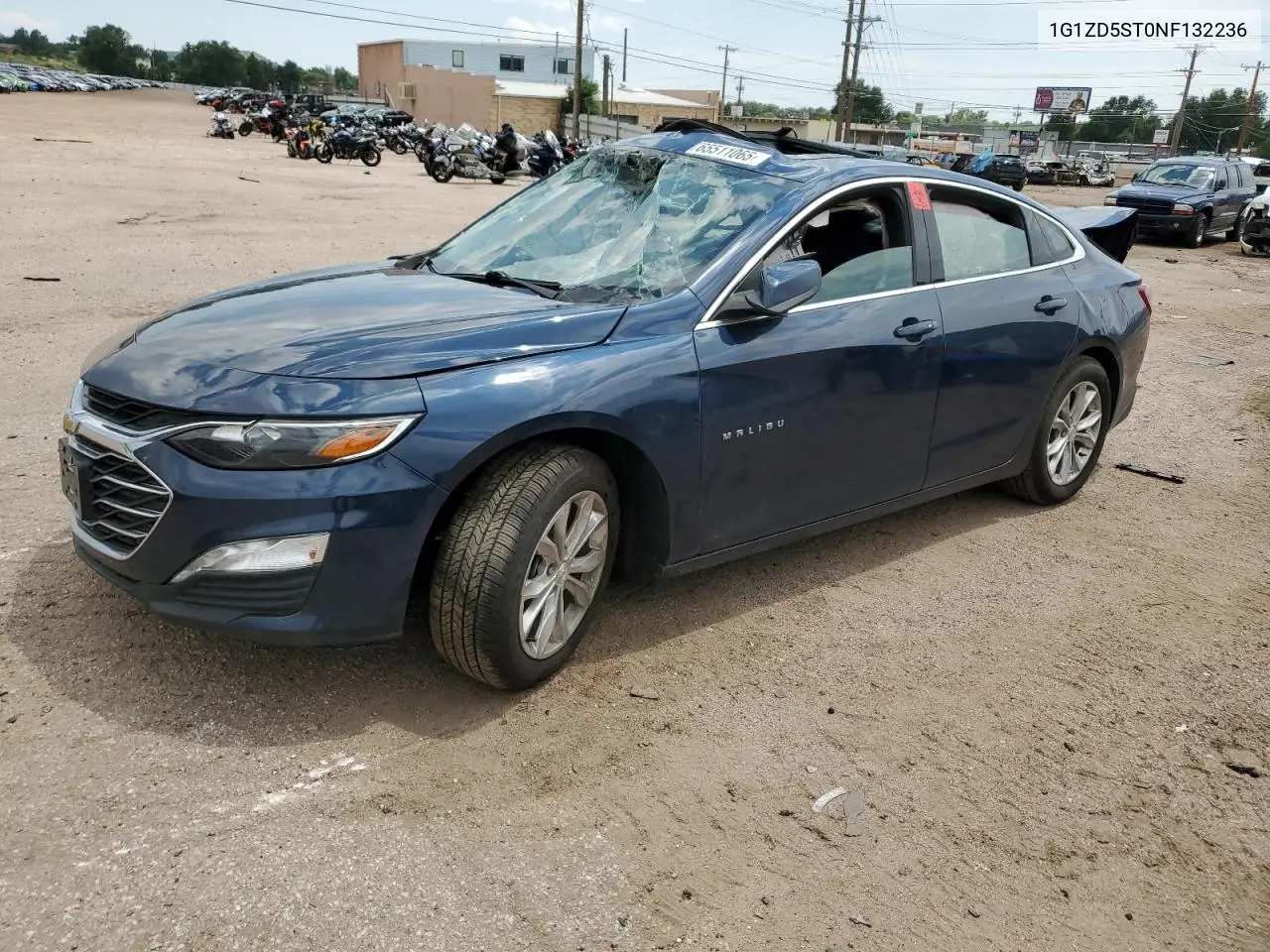 2022 Chevrolet Malibu Lt VIN: 1G1ZD5ST0NF132236 Lot: 65511065