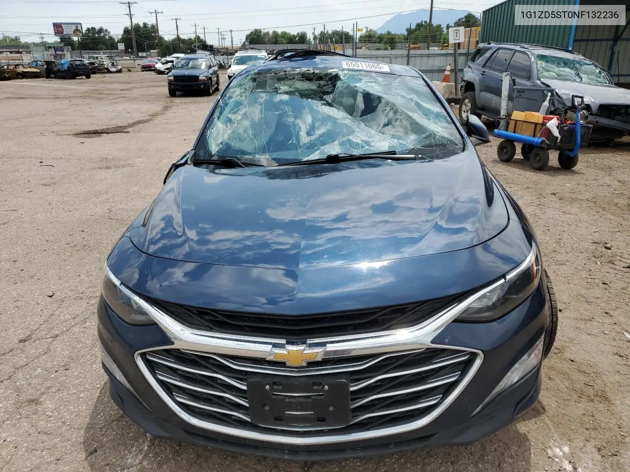 2022 Chevrolet Malibu Lt VIN: 1G1ZD5ST0NF132236 Lot: 65511065