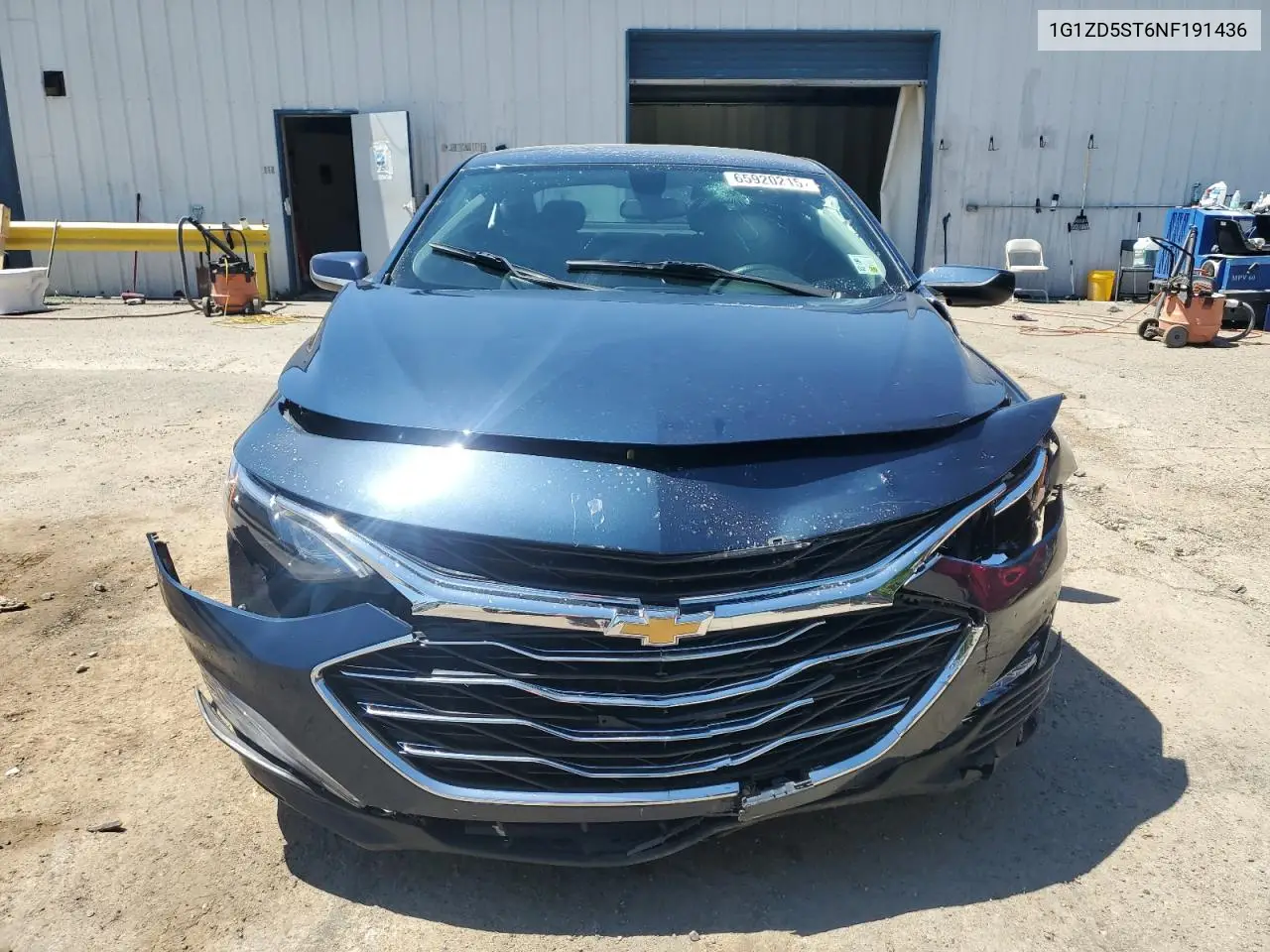 2022 Chevrolet Malibu Lt VIN: 1G1ZD5ST6NF191436 Lot: 65920215