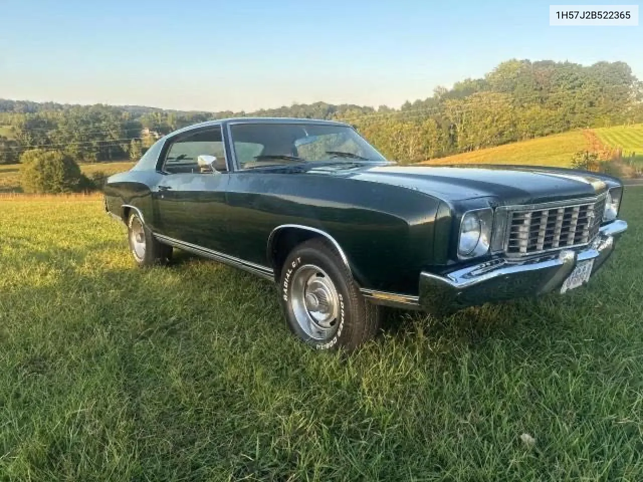 1972 Chevrolet Montecarlo VIN: 1H57J2B522365 Lot: 75774394