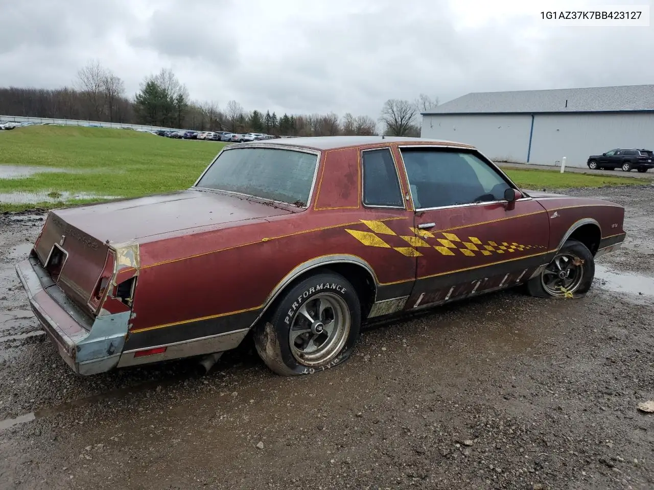 1981 Chevrolet Monte Carlo VIN: 1G1AZ37K7BB423127 Lot: 51288275