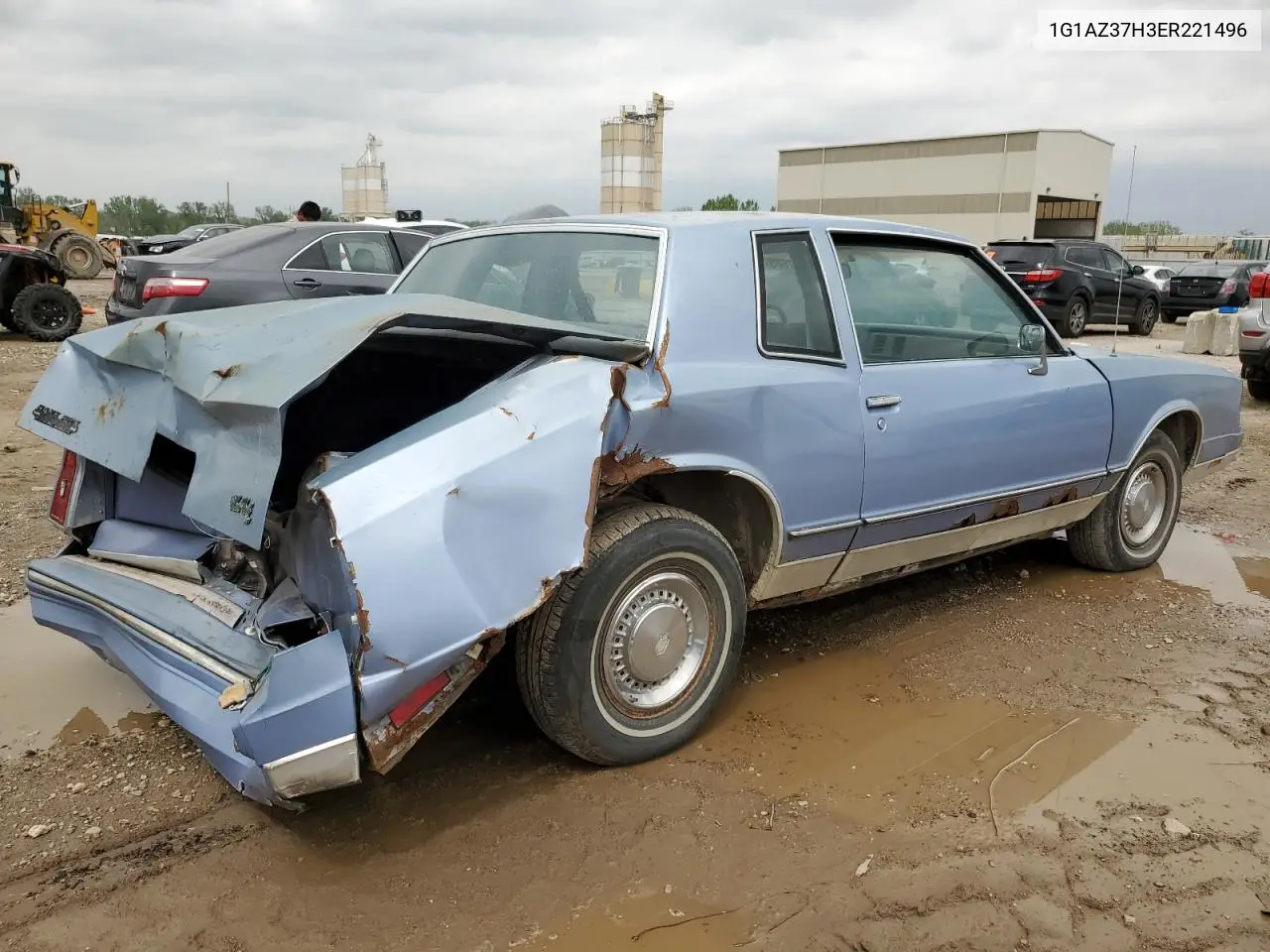 1984 Chevrolet Monte Carlo VIN: 1G1AZ37H3ER221496 Lot: 54297665