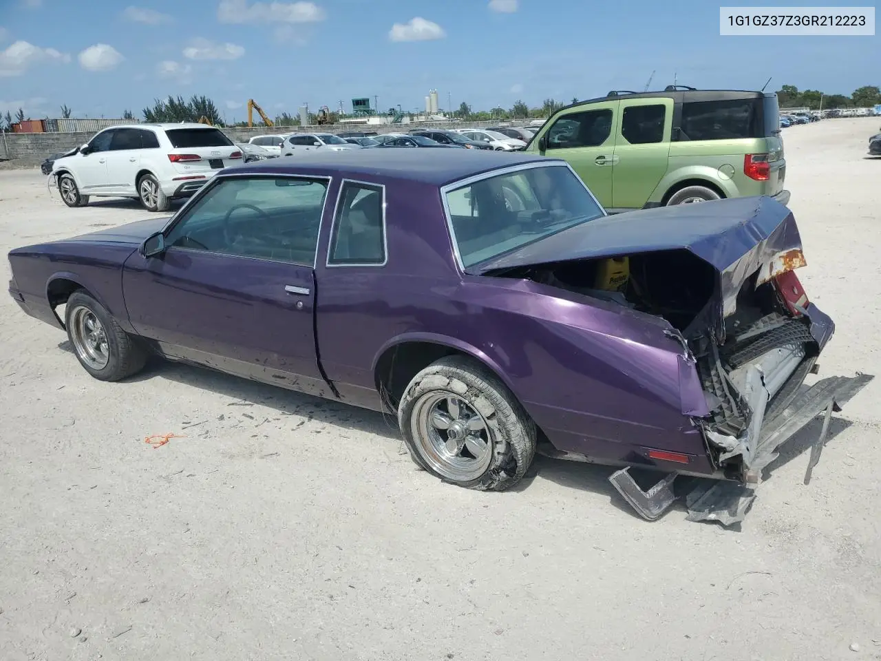 1986 Chevrolet Monte Carlo VIN: 1G1GZ37Z3GR212223 Lot: 54531815