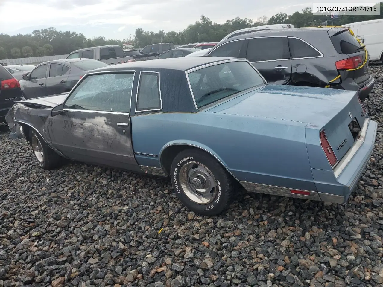 1986 Chevrolet Monte Carlo VIN: 1G1GZ37Z1GR144715 Lot: 56823805