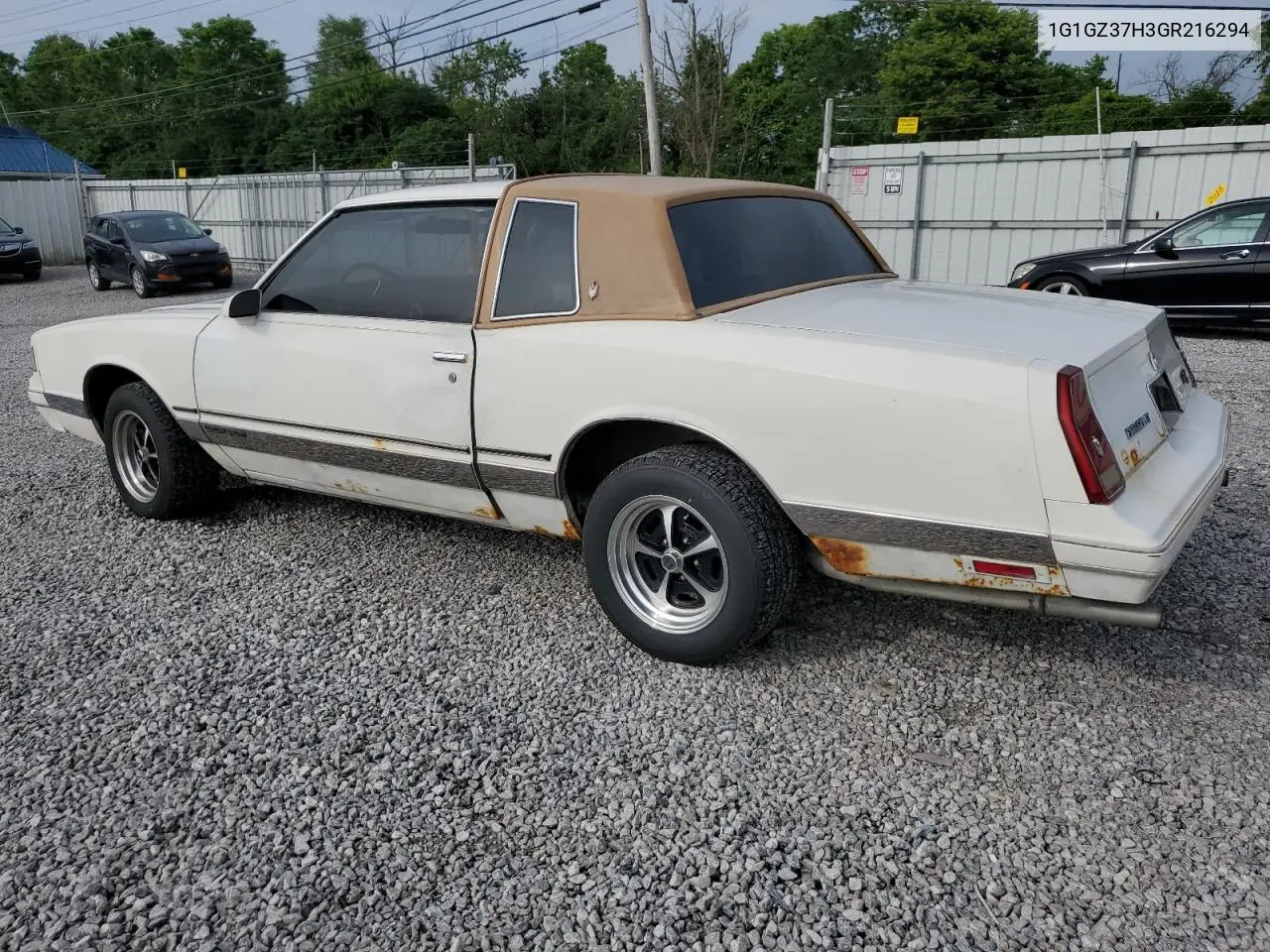 1986 Chevrolet Monte Carlo VIN: 1G1GZ37H3GR216294 Lot: 60417425