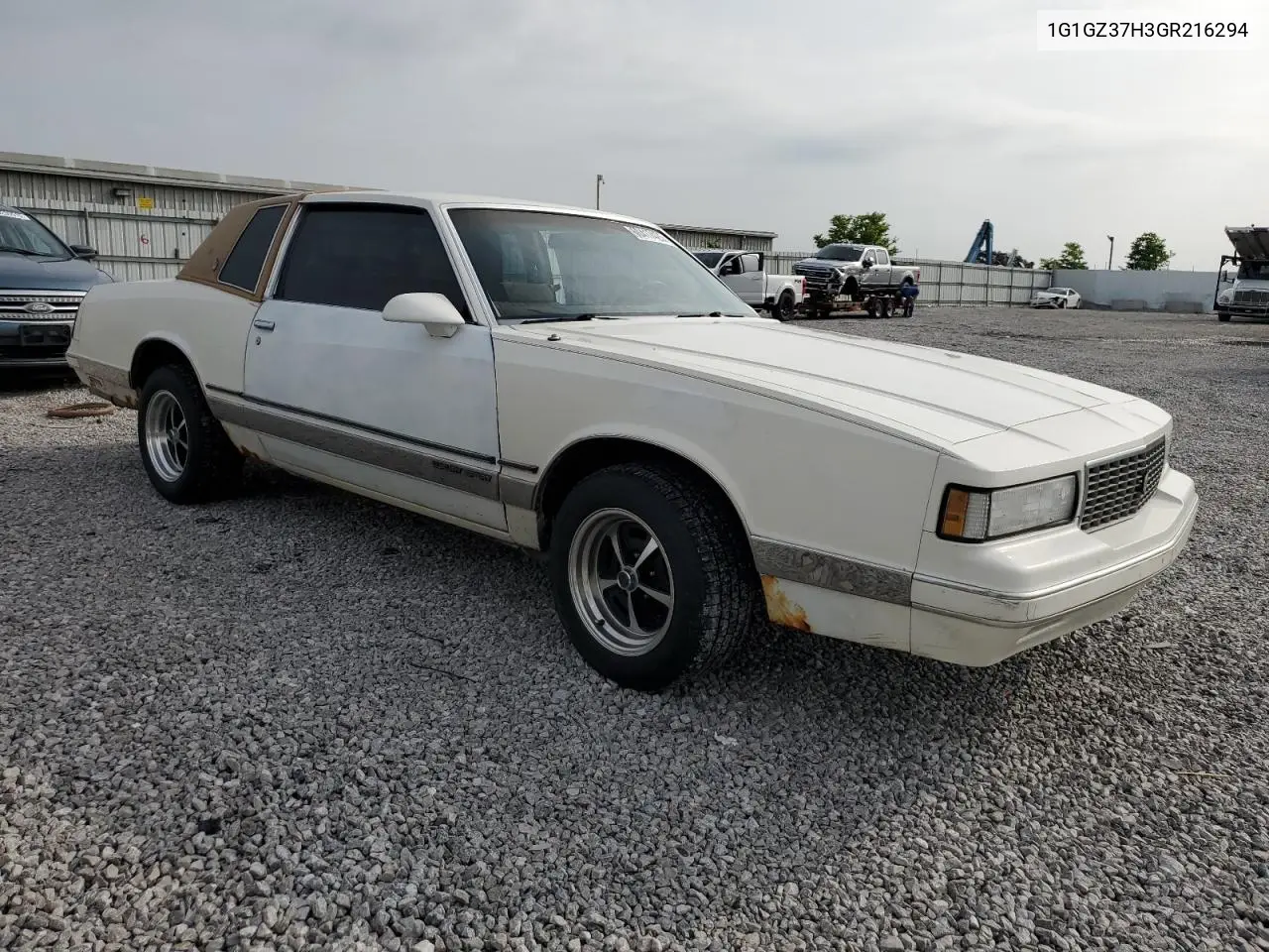 1986 Chevrolet Monte Carlo VIN: 1G1GZ37H3GR216294 Lot: 60417425