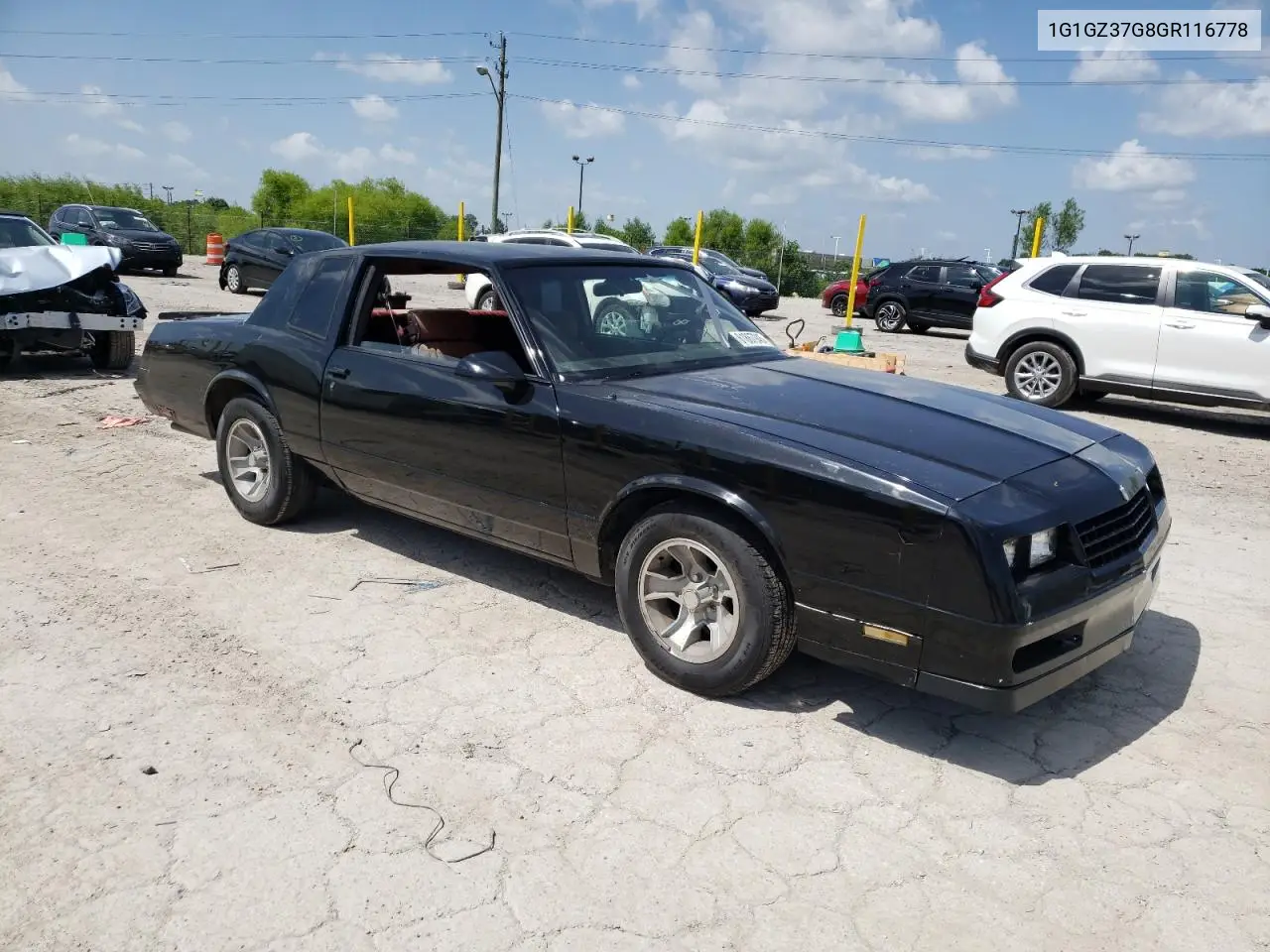 1986 Chevrolet Monte Carlo VIN: 1G1GZ37G8GR116778 Lot: 61867945