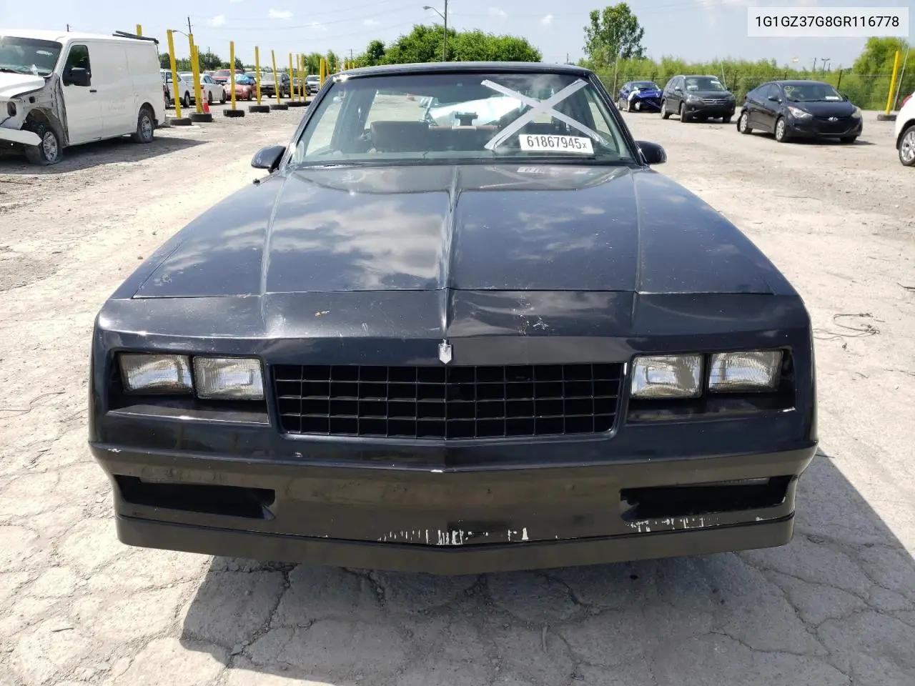 1986 Chevrolet Monte Carlo VIN: 1G1GZ37G8GR116778 Lot: 61867945