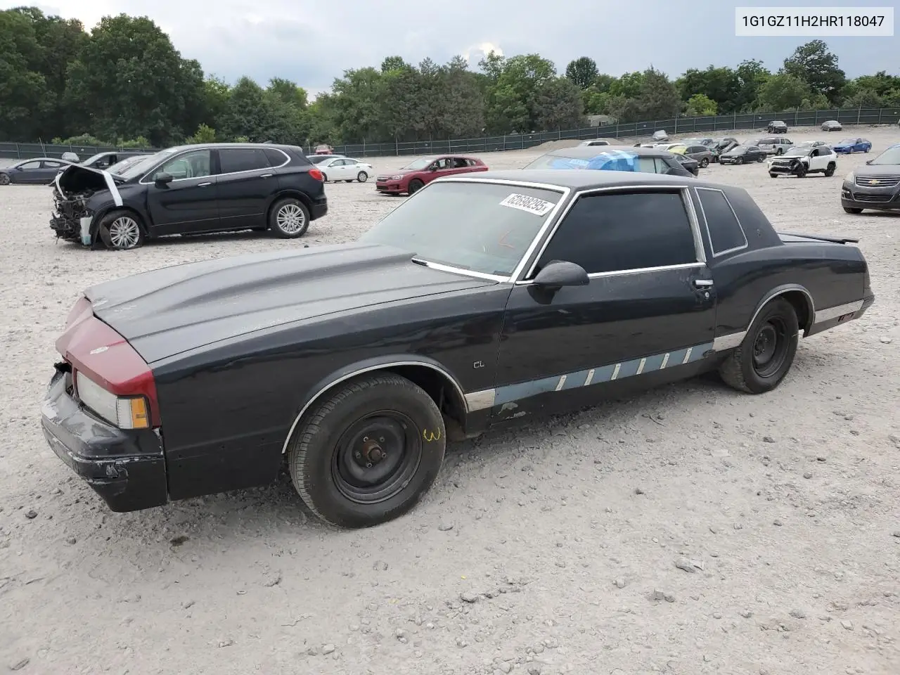 1987 Chevrolet Monte Carlo VIN: 1G1GZ11H2HR118047 Lot: 62698295