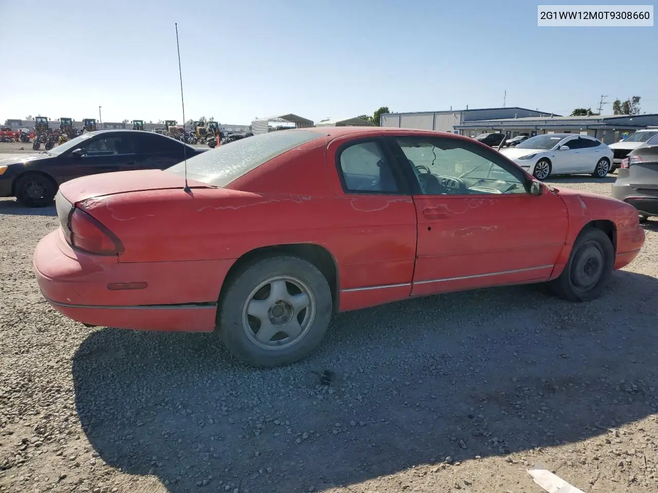 1996 Chevrolet Monte Carlo Ls VIN: 2G1WW12M0T9308660 Lot: 53998255