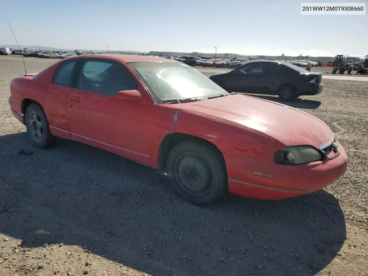 1996 Chevrolet Monte Carlo Ls VIN: 2G1WW12M0T9308660 Lot: 53998255