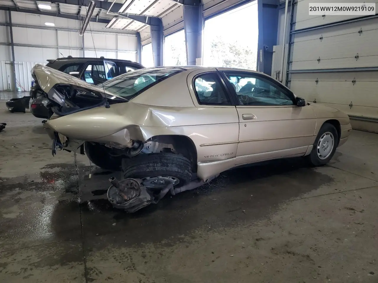 1998 Chevrolet Monte Carlo Ls VIN: 2G1WW12M0W9219109 Lot: 51790115
