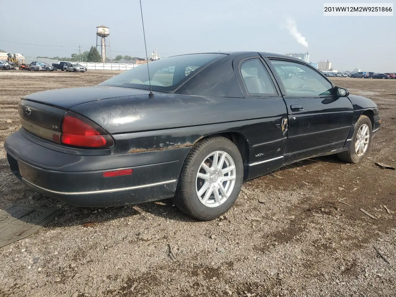 1998 Chevrolet Monte Carlo Ls VIN: 2G1WW12M2W9251866 Lot: 59701835