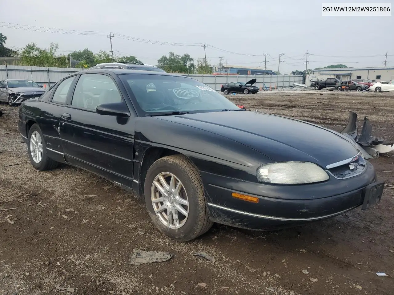 1998 Chevrolet Monte Carlo Ls VIN: 2G1WW12M2W9251866 Lot: 59701835