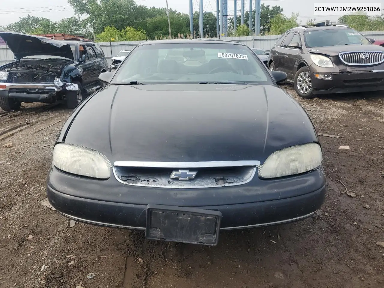 1998 Chevrolet Monte Carlo Ls VIN: 2G1WW12M2W9251866 Lot: 59701835