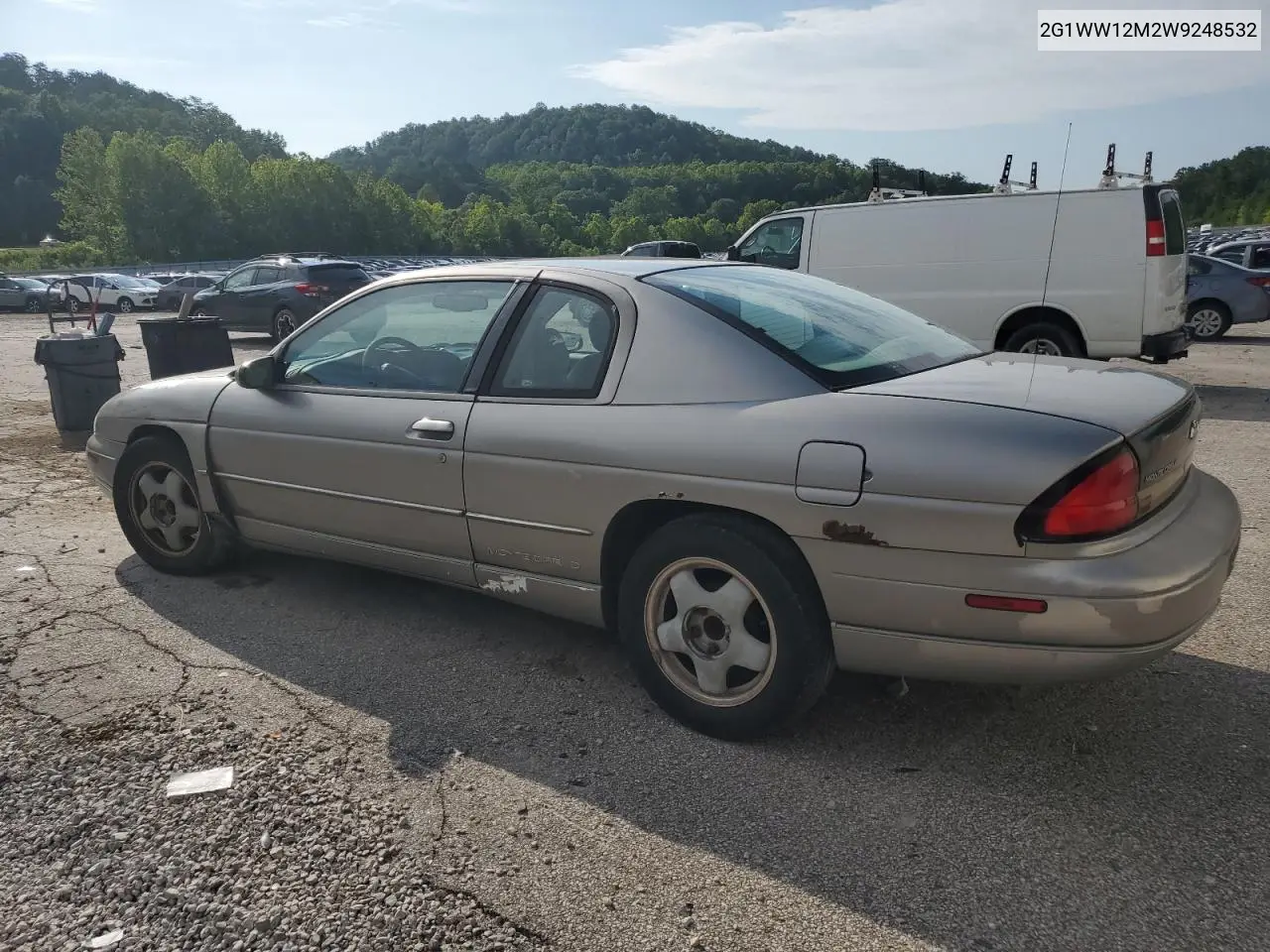 1998 Chevrolet Monte Carlo Ls VIN: 2G1WW12M2W9248532 Lot: 62094485