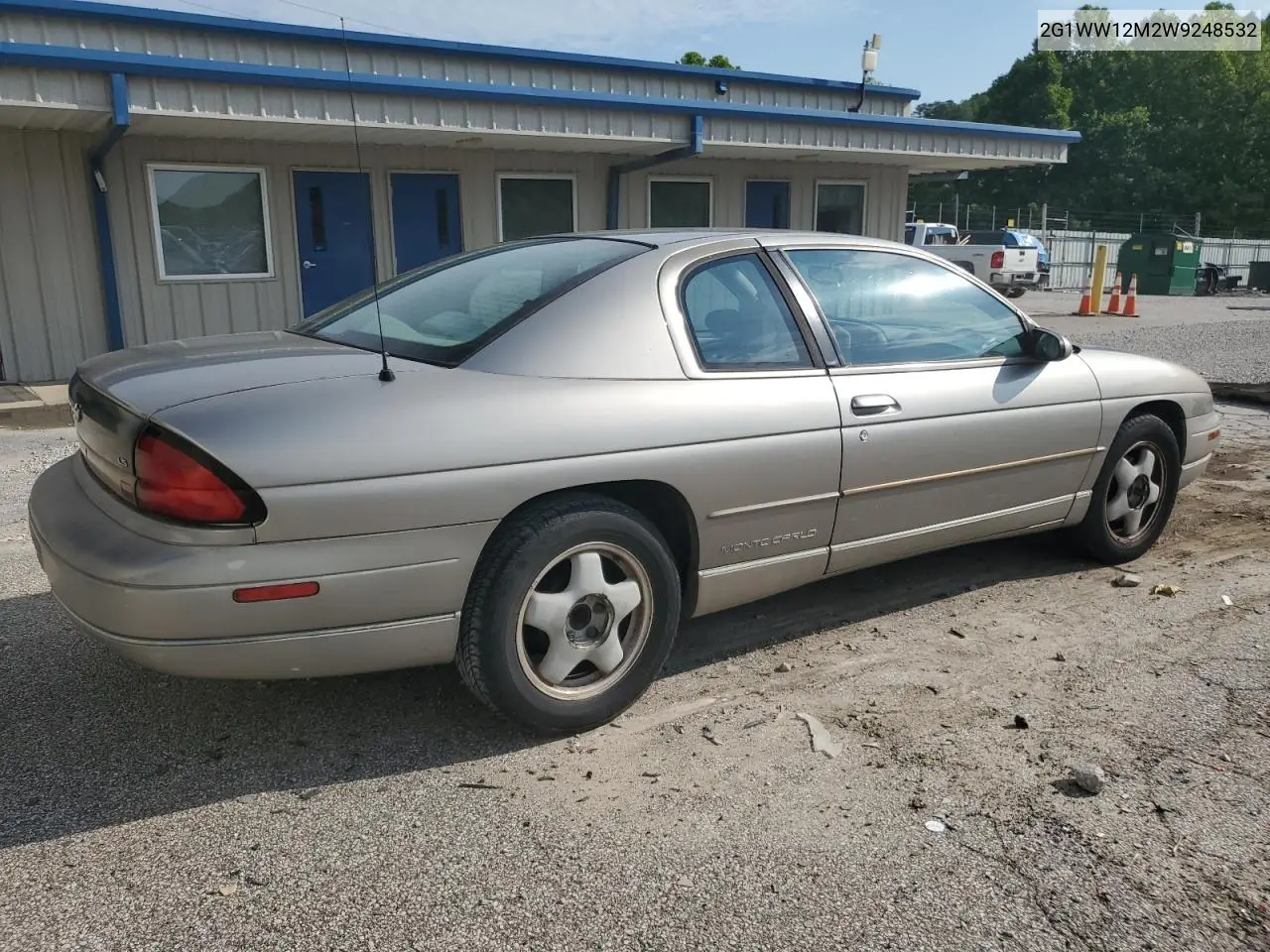 1998 Chevrolet Monte Carlo Ls VIN: 2G1WW12M2W9248532 Lot: 62094485