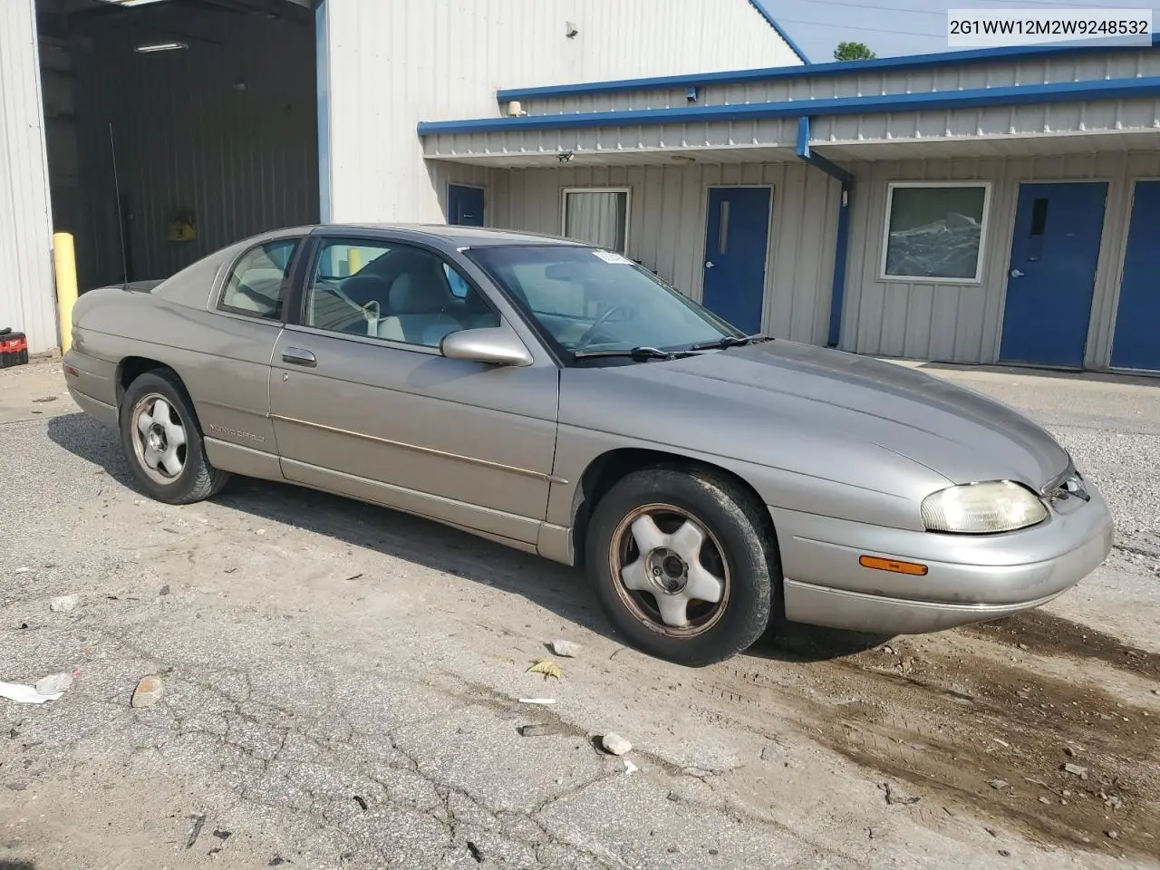 1998 Chevrolet Monte Carlo Ls VIN: 2G1WW12M2W9248532 Lot: 62094485