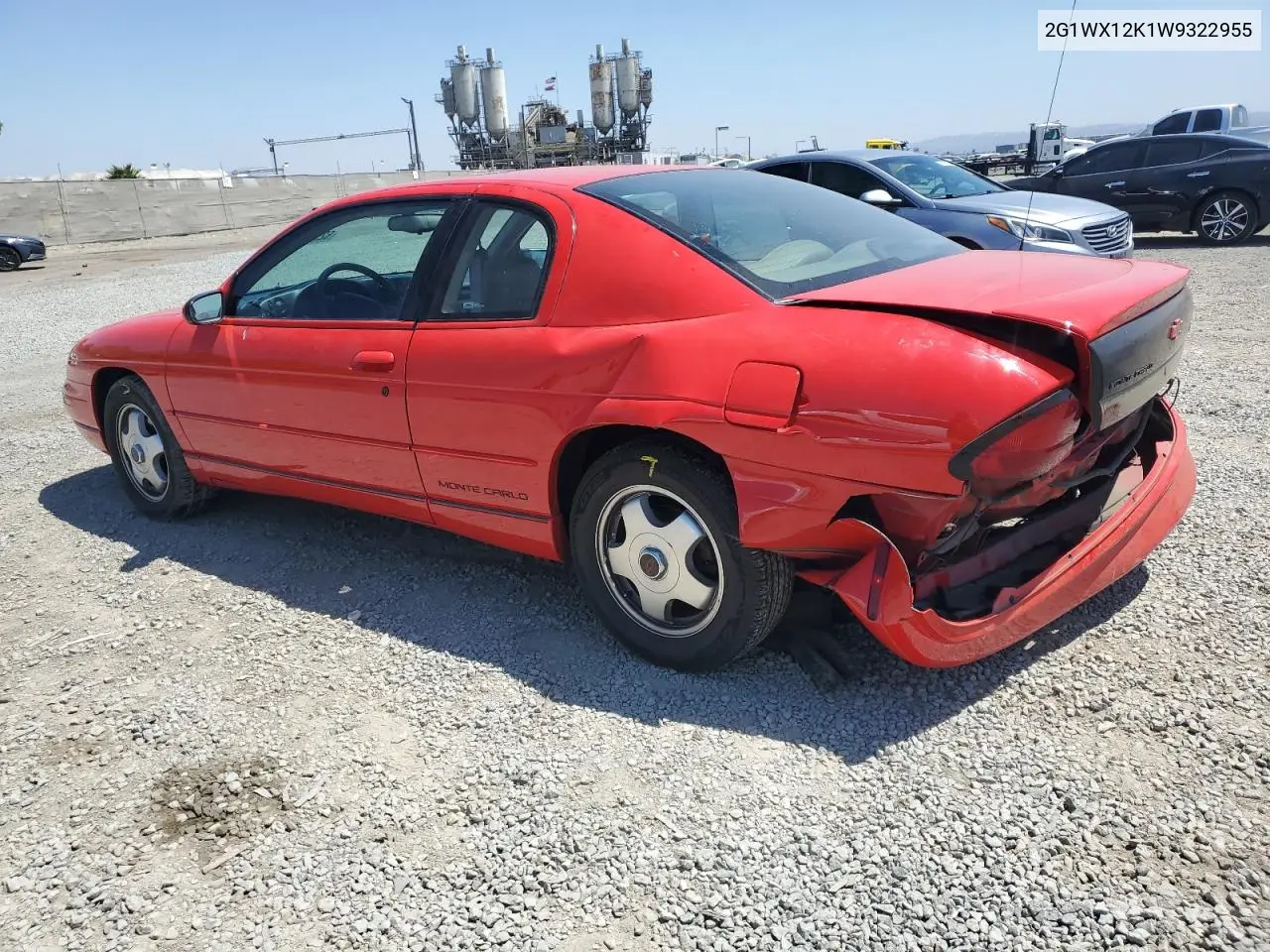 1998 Chevrolet Monte Carlo Z34 VIN: 2G1WX12K1W9322955 Lot: 62945015