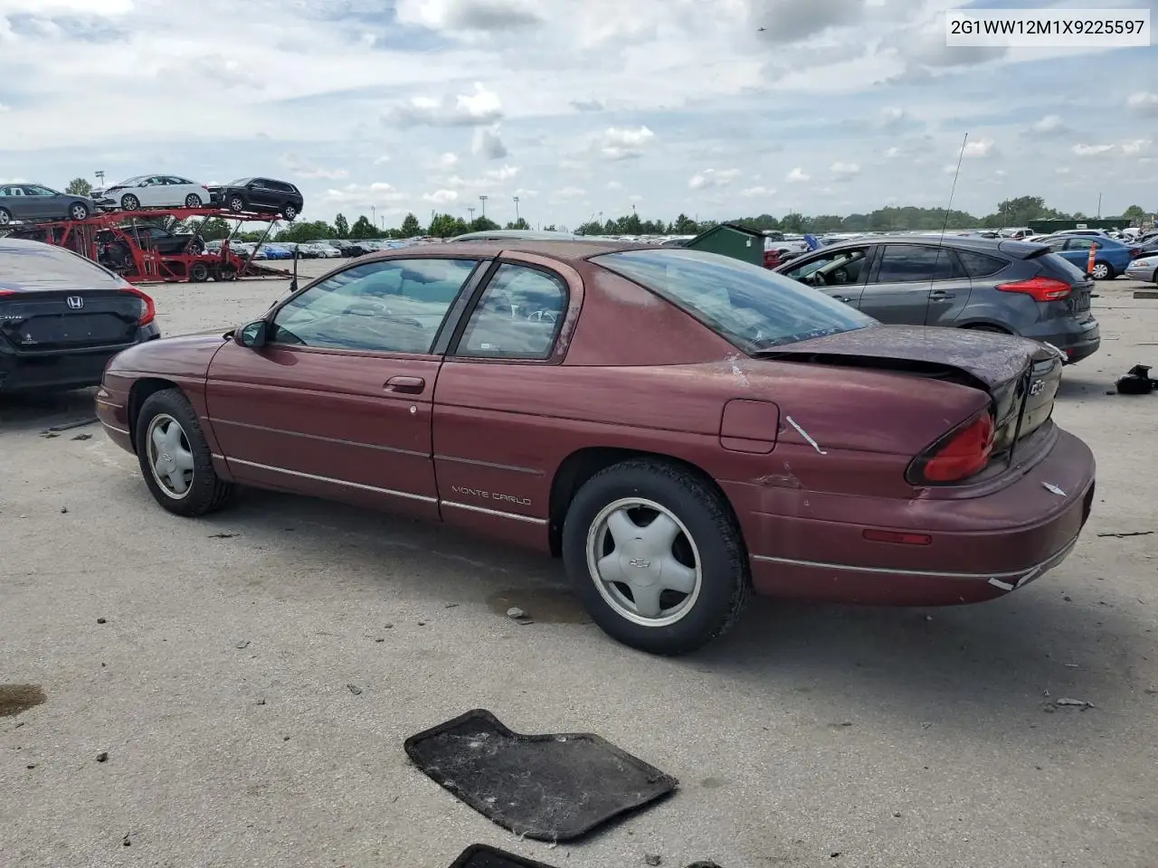 1999 Chevrolet Monte Carlo Ls VIN: 2G1WW12M1X9225597 Lot: 61053435