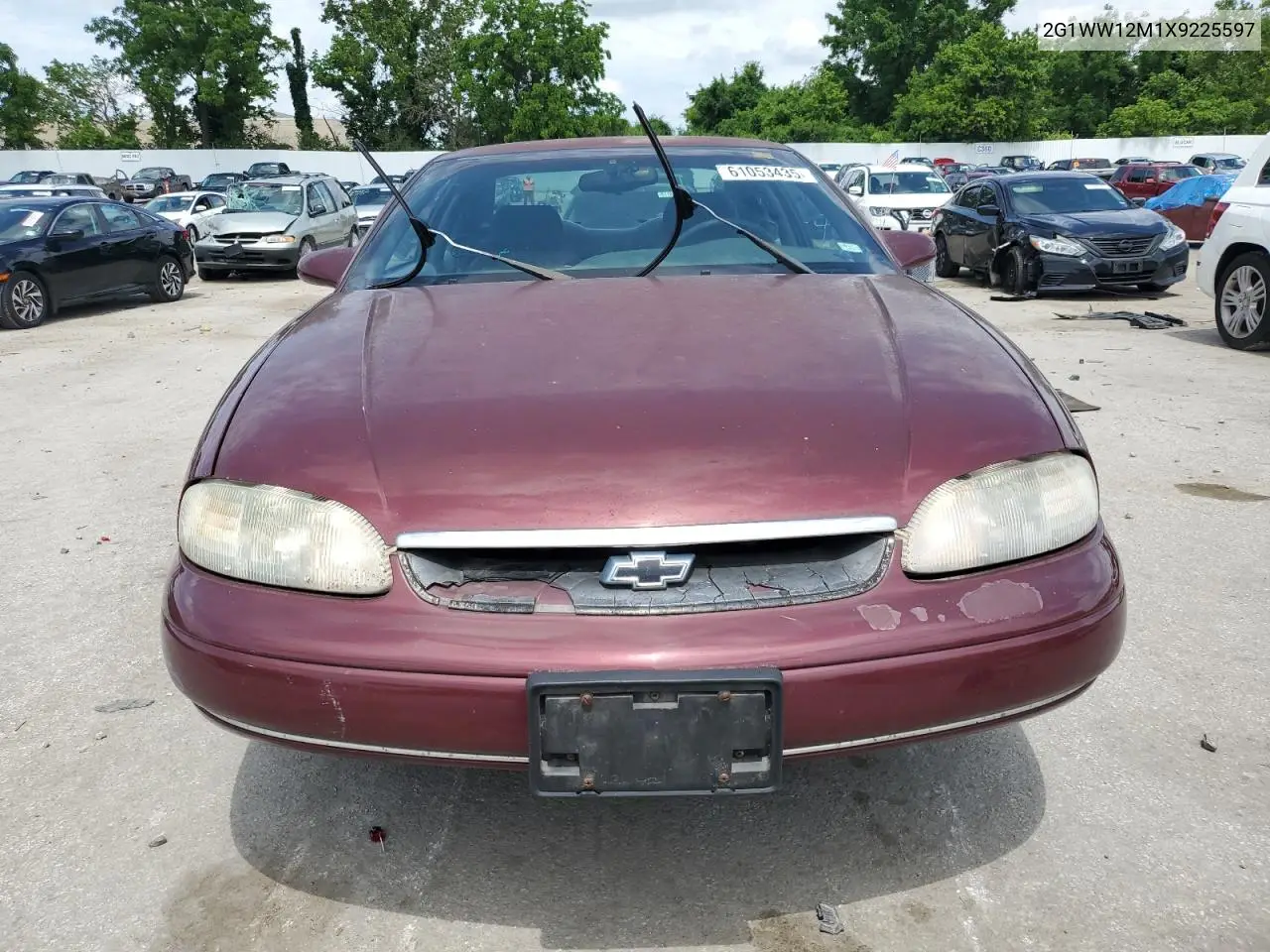 1999 Chevrolet Monte Carlo Ls VIN: 2G1WW12M1X9225597 Lot: 61053435