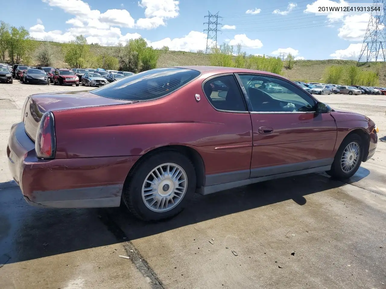 2001 Chevrolet Monte Carlo Ls VIN: 2G1WW12E419313544 Lot: 56325015