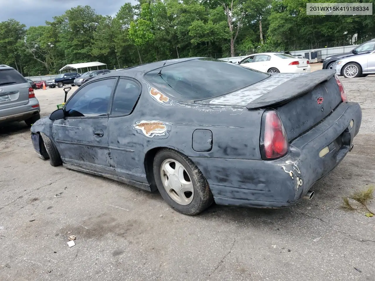2001 Chevrolet Monte Carlo Ss VIN: 2G1WX15K419188334 Lot: 59904155