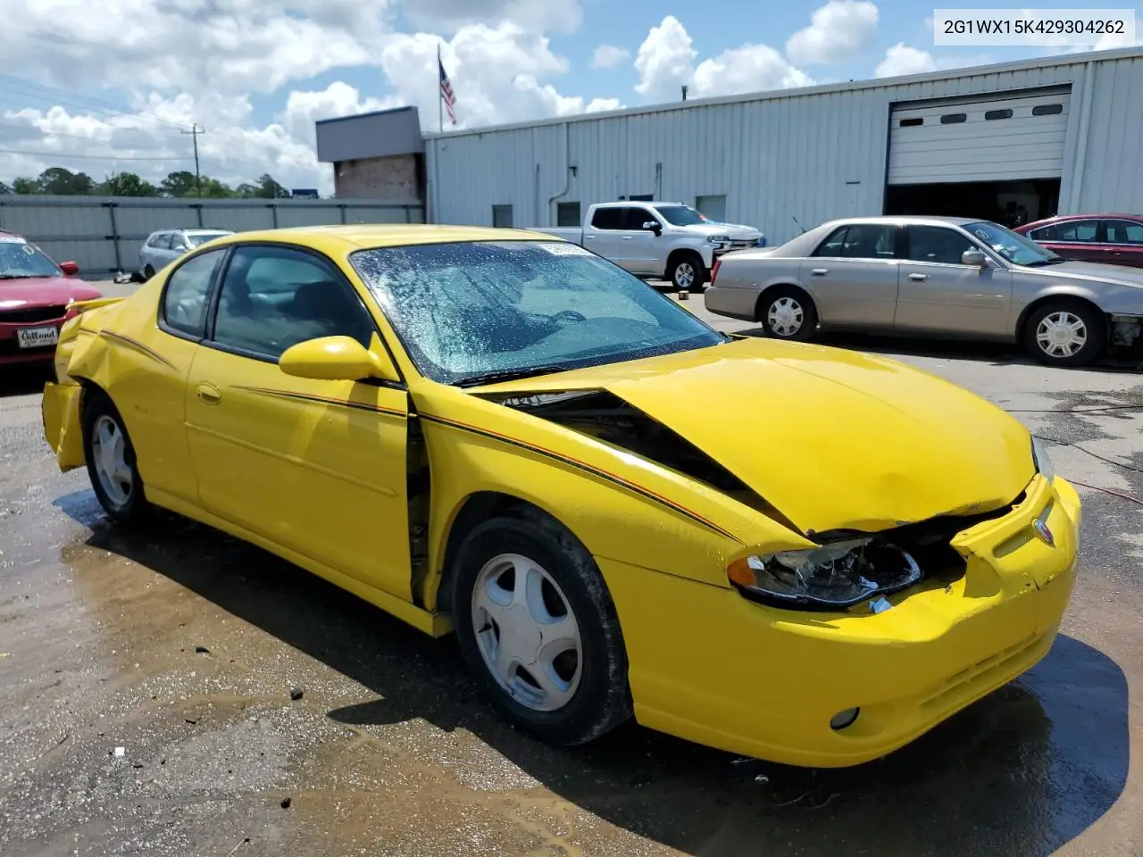 2002 Chevrolet Monte Carlo Ss VIN: 2G1WX15K429304262 Lot: 59609765