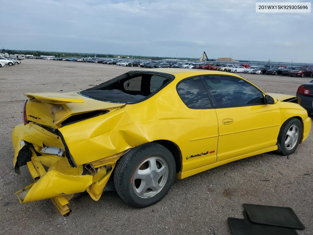 2002 Chevrolet Monte Carlo Ss VIN: 2G1WX15K929305696 Lot: 61850575