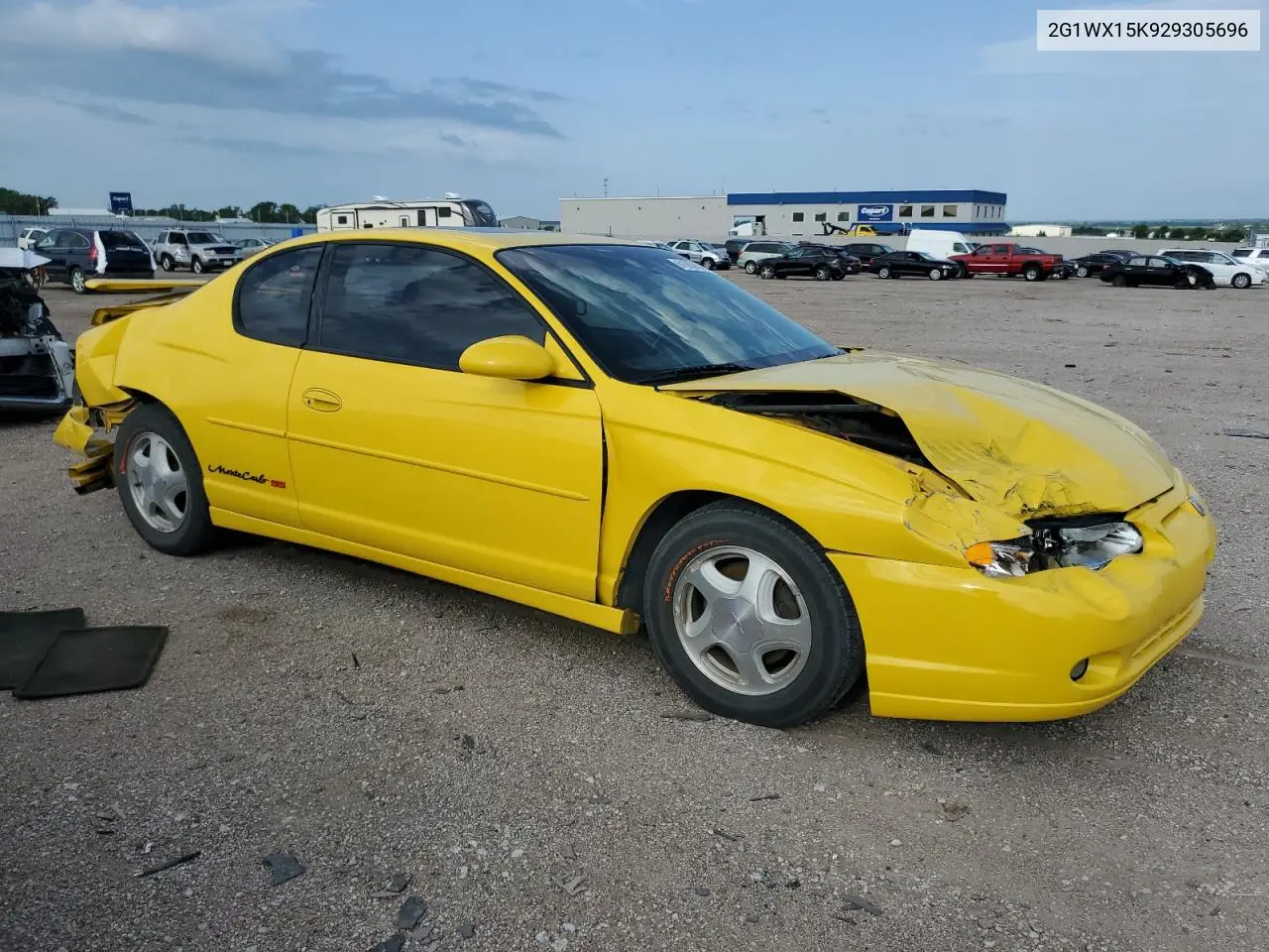 2002 Chevrolet Monte Carlo Ss VIN: 2G1WX15K929305696 Lot: 61850575