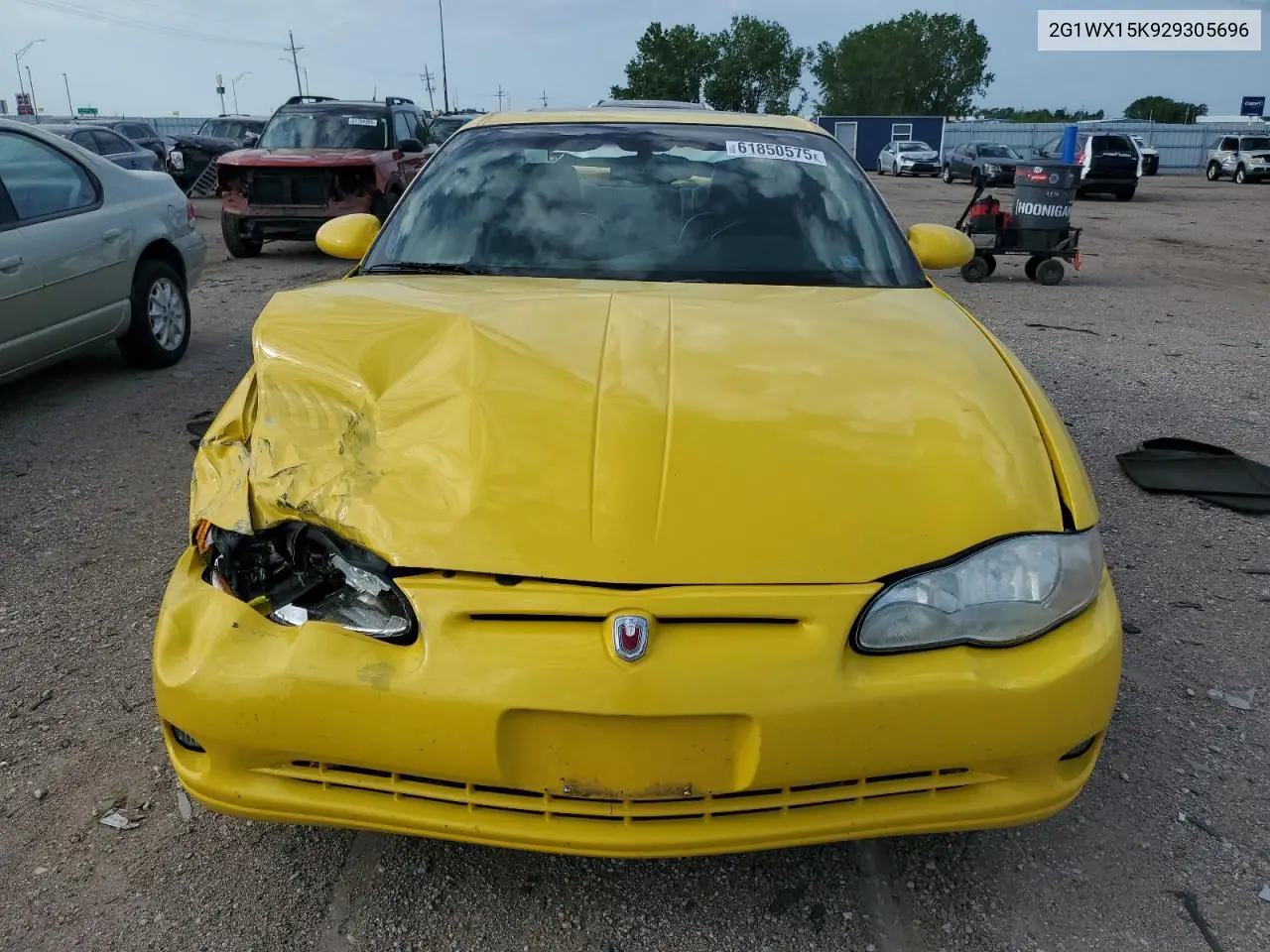 2002 Chevrolet Monte Carlo Ss VIN: 2G1WX15K929305696 Lot: 61850575