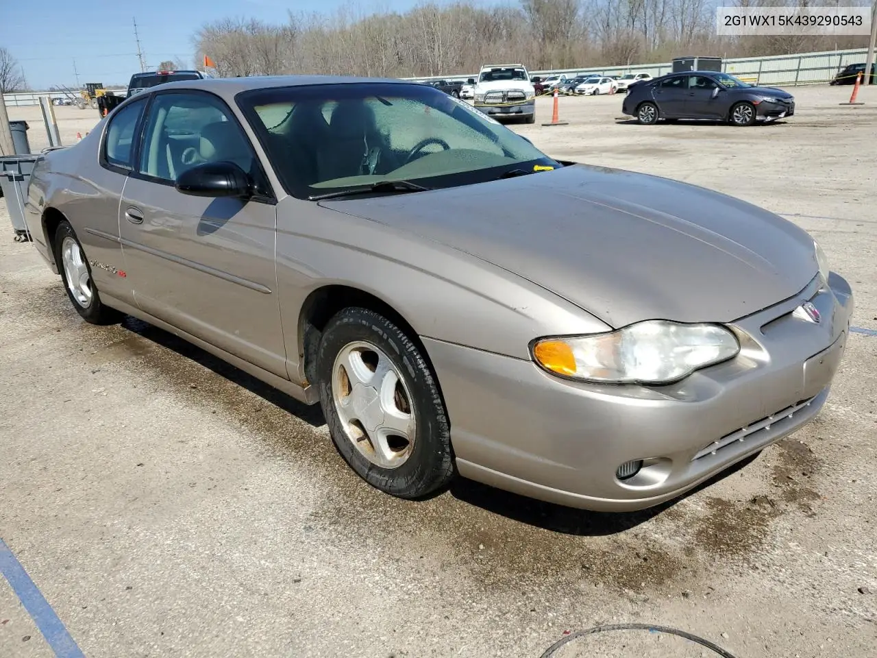2003 Chevrolet Monte Carlo Ss VIN: 2G1WX15K439290543 Lot: 50835875