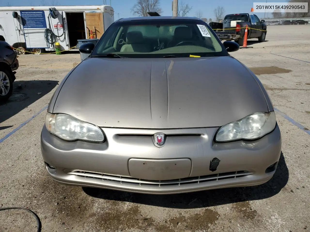 2003 Chevrolet Monte Carlo Ss VIN: 2G1WX15K439290543 Lot: 50835875