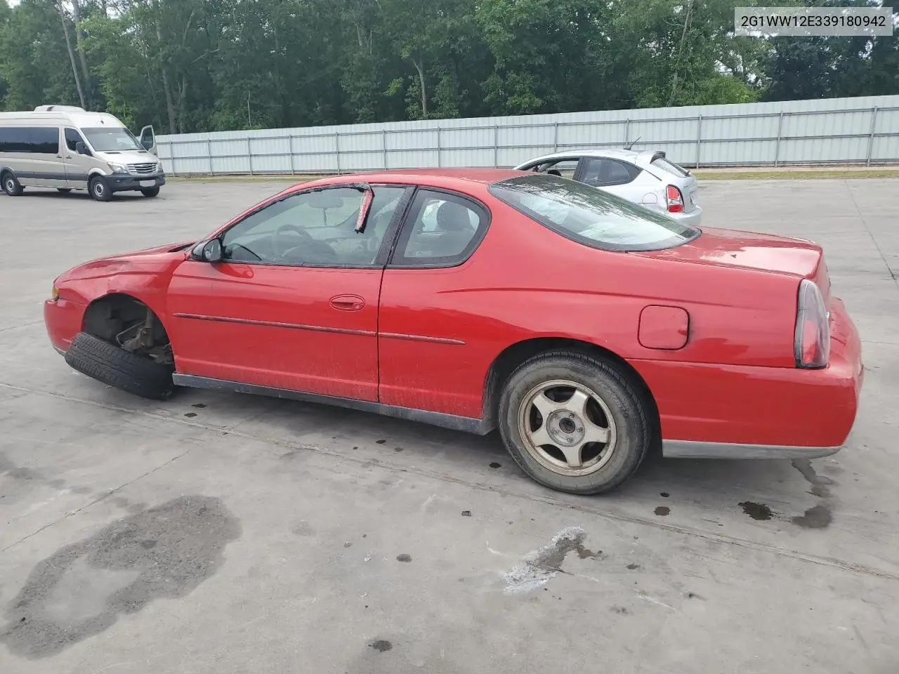 2003 Chevrolet Monte Carlo Ls VIN: 2G1WW12E339180942 Lot: 54922545