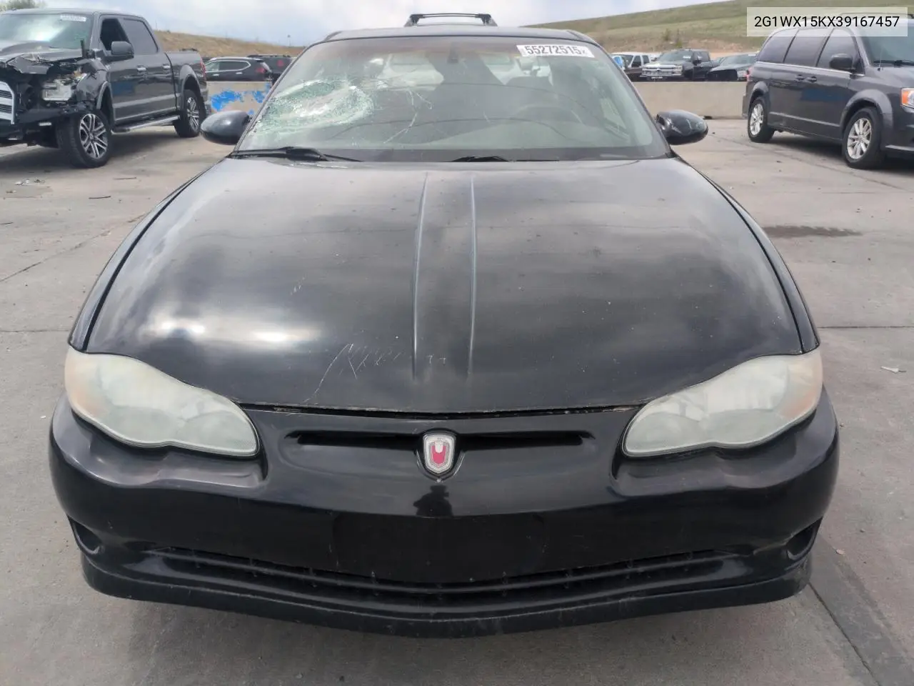 2003 Chevrolet Monte Carlo Ss VIN: 2G1WX15KX39167457 Lot: 55272515