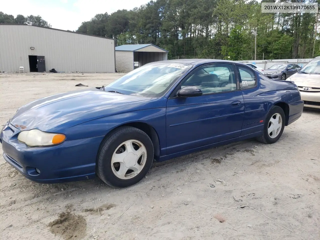2003 Chevrolet Monte Carlo Ss VIN: 2G1WX12K139170655 Lot: 56147445