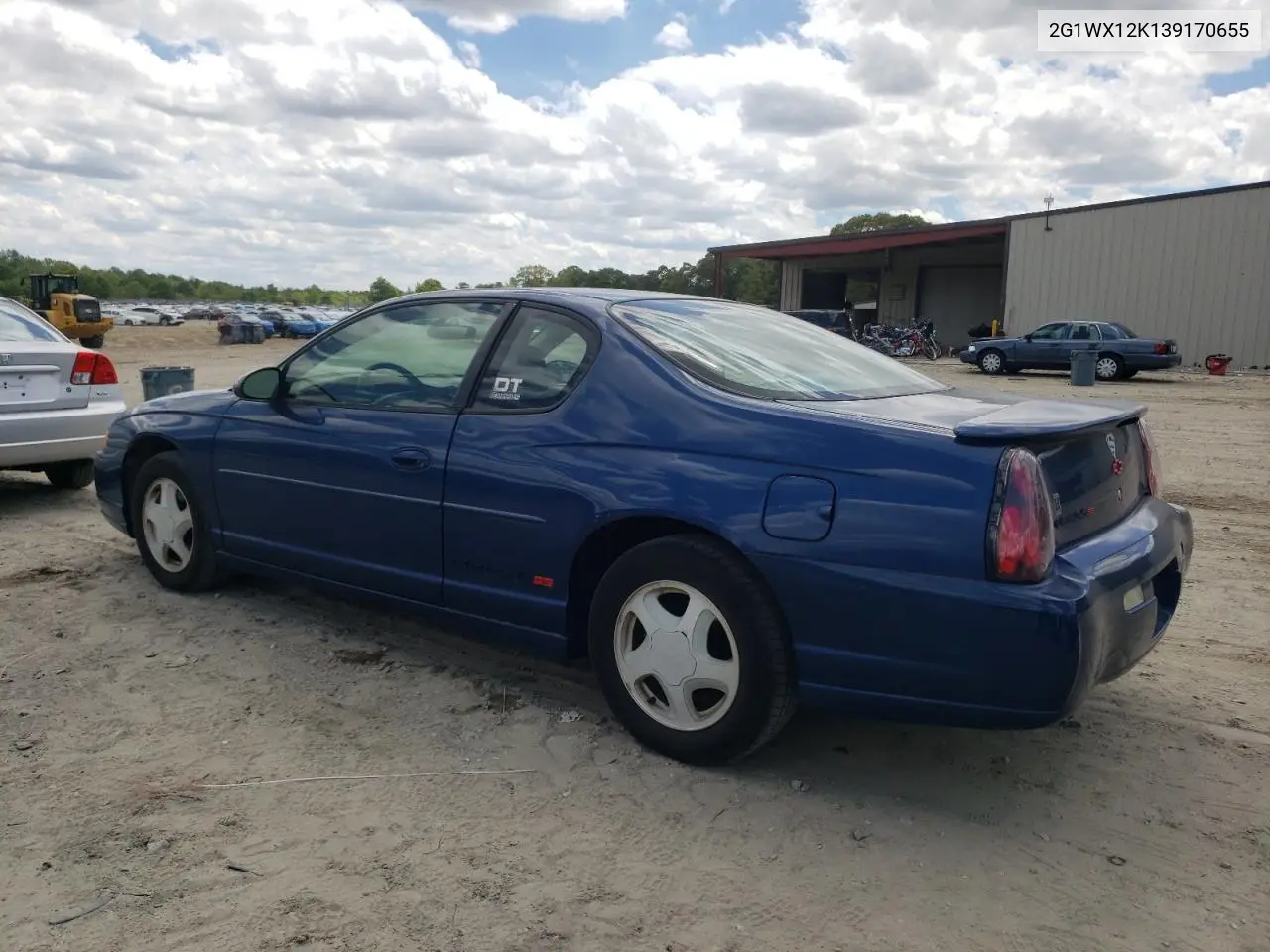 2003 Chevrolet Monte Carlo Ss VIN: 2G1WX12K139170655 Lot: 56147445