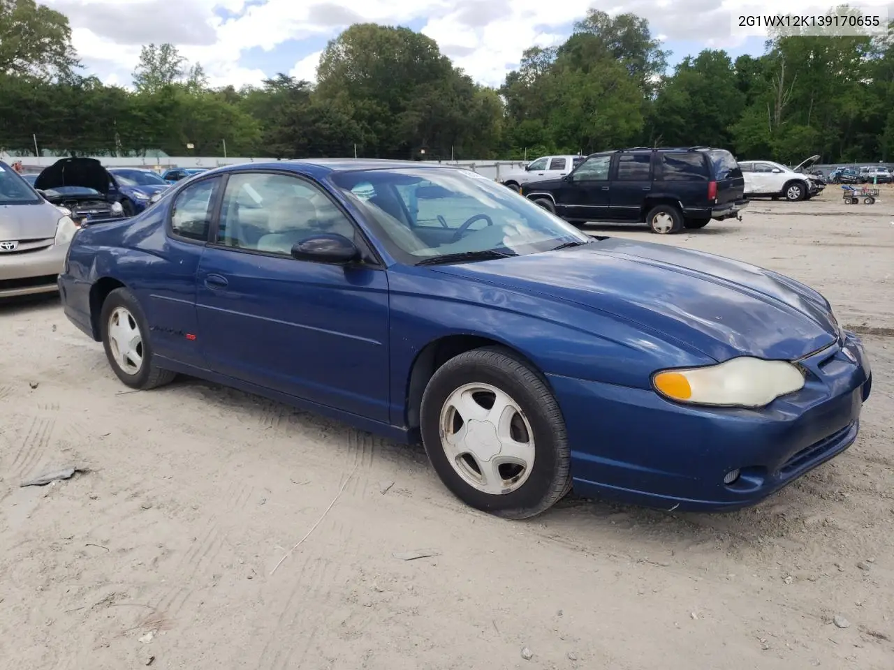 2003 Chevrolet Monte Carlo Ss VIN: 2G1WX12K139170655 Lot: 56147445