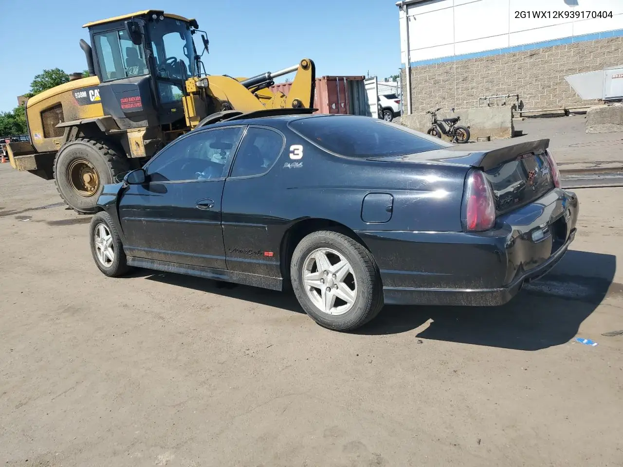 2003 Chevrolet Monte Carlo Ss VIN: 2G1WX12K939170404 Lot: 58935185