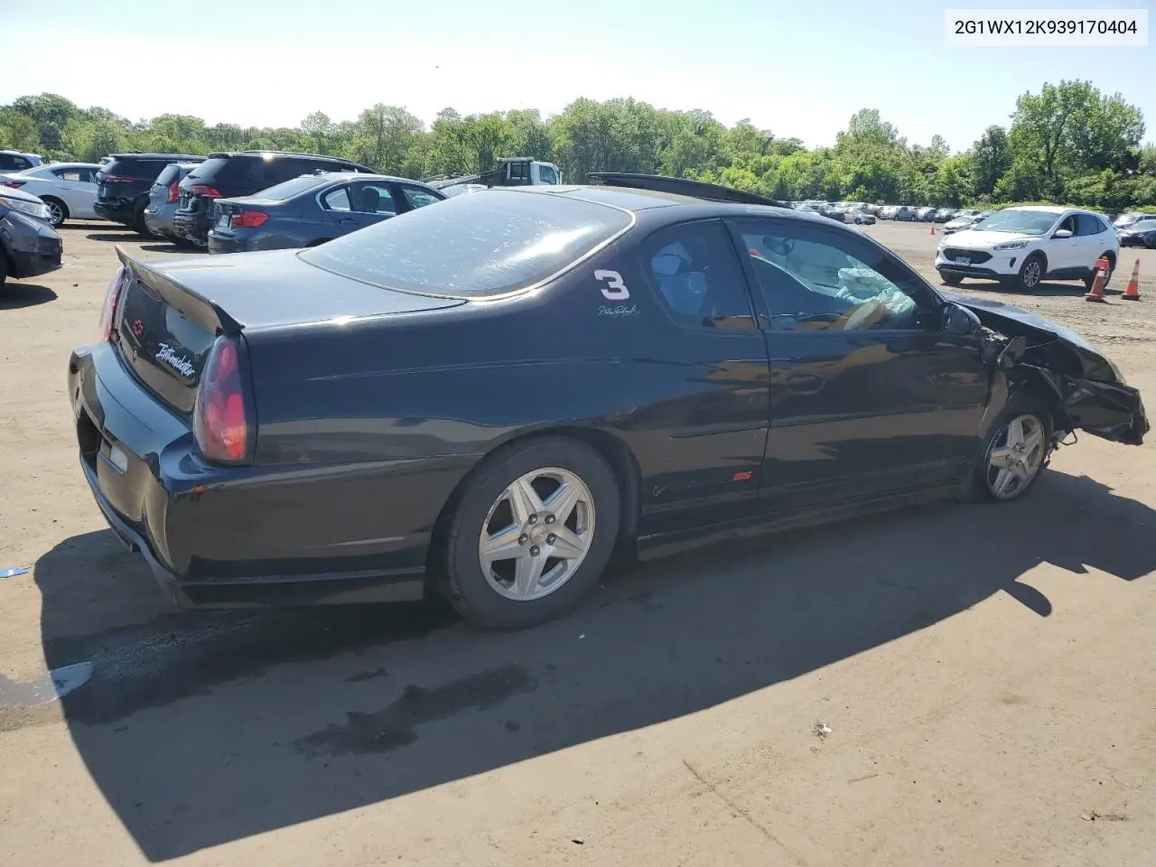 2003 Chevrolet Monte Carlo Ss VIN: 2G1WX12K939170404 Lot: 58935185