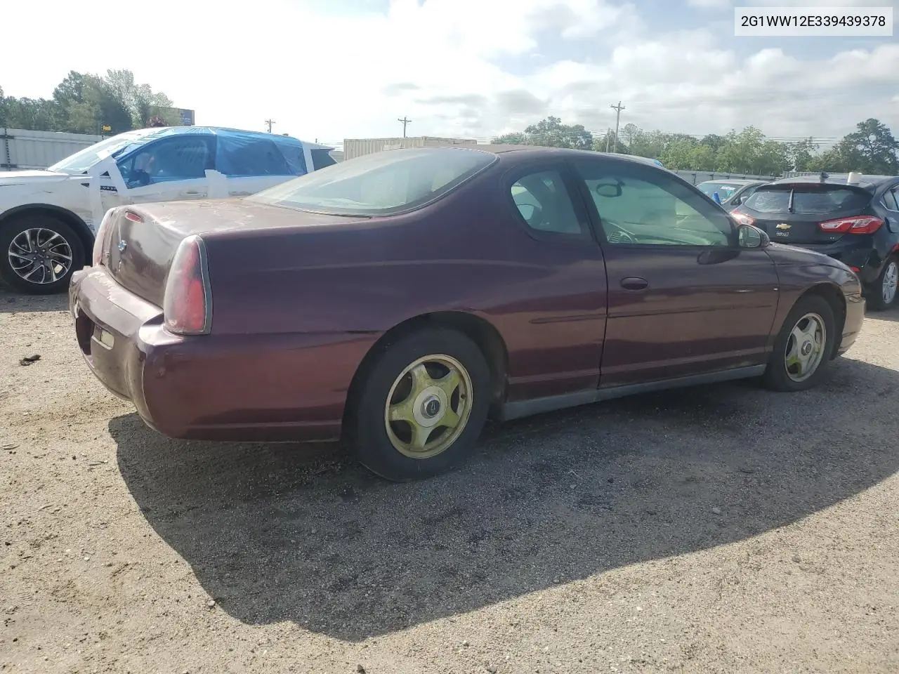 2003 Chevrolet Monte Carlo Ls VIN: 2G1WW12E339439378 Lot: 62029635