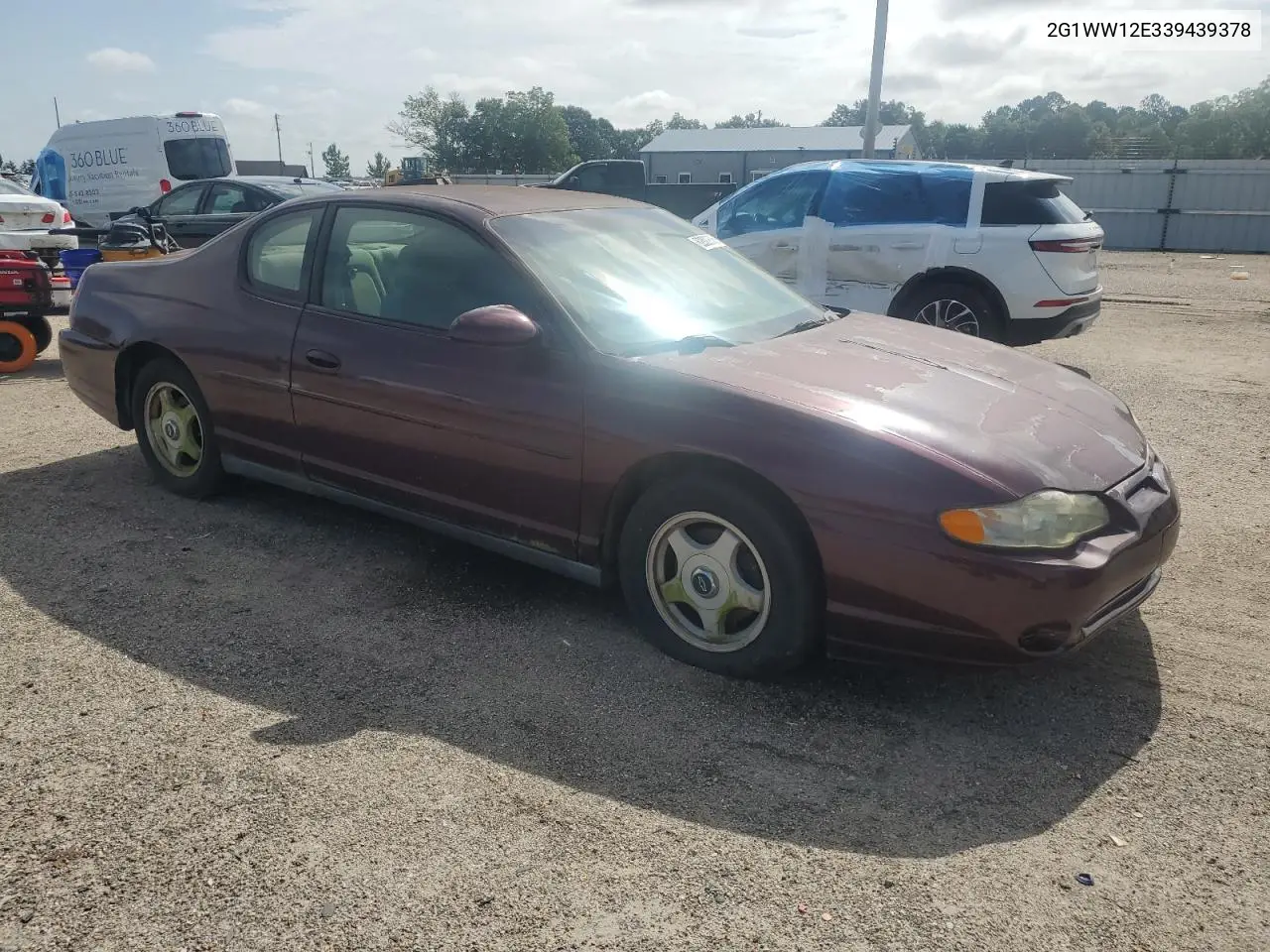 2003 Chevrolet Monte Carlo Ls VIN: 2G1WW12E339439378 Lot: 62029635