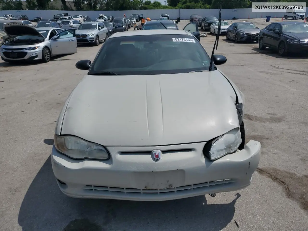 2003 Chevrolet Monte Carlo Ss VIN: 2G1WX12K039269788 Lot: 62175485