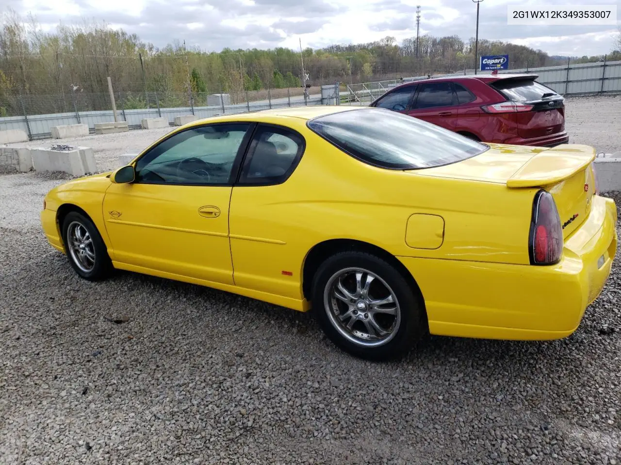 2004 Chevrolet Monte Carlo Ss VIN: 2G1WX12K349353007 Lot: 53121485