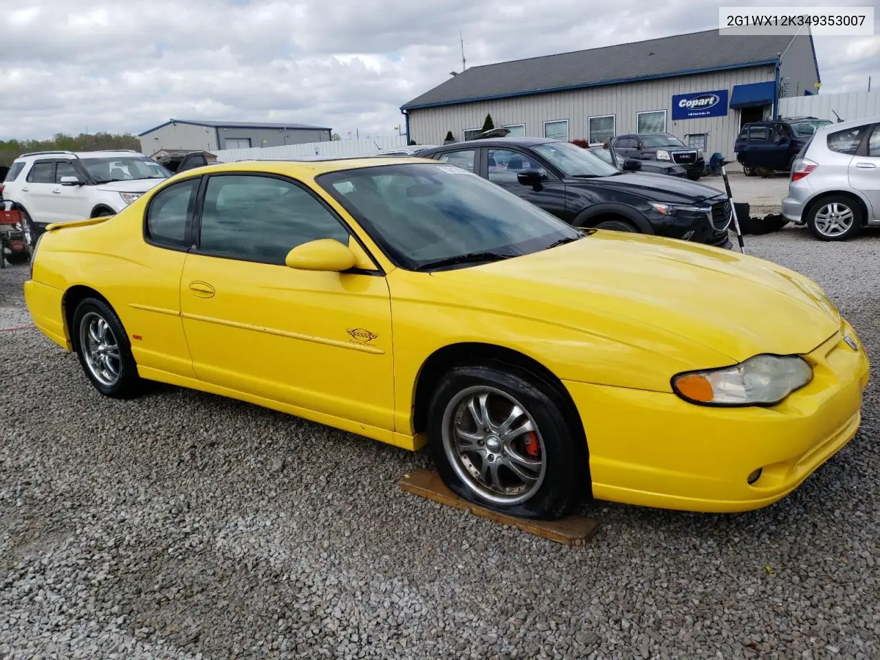 2004 Chevrolet Monte Carlo Ss VIN: 2G1WX12K349353007 Lot: 53121485