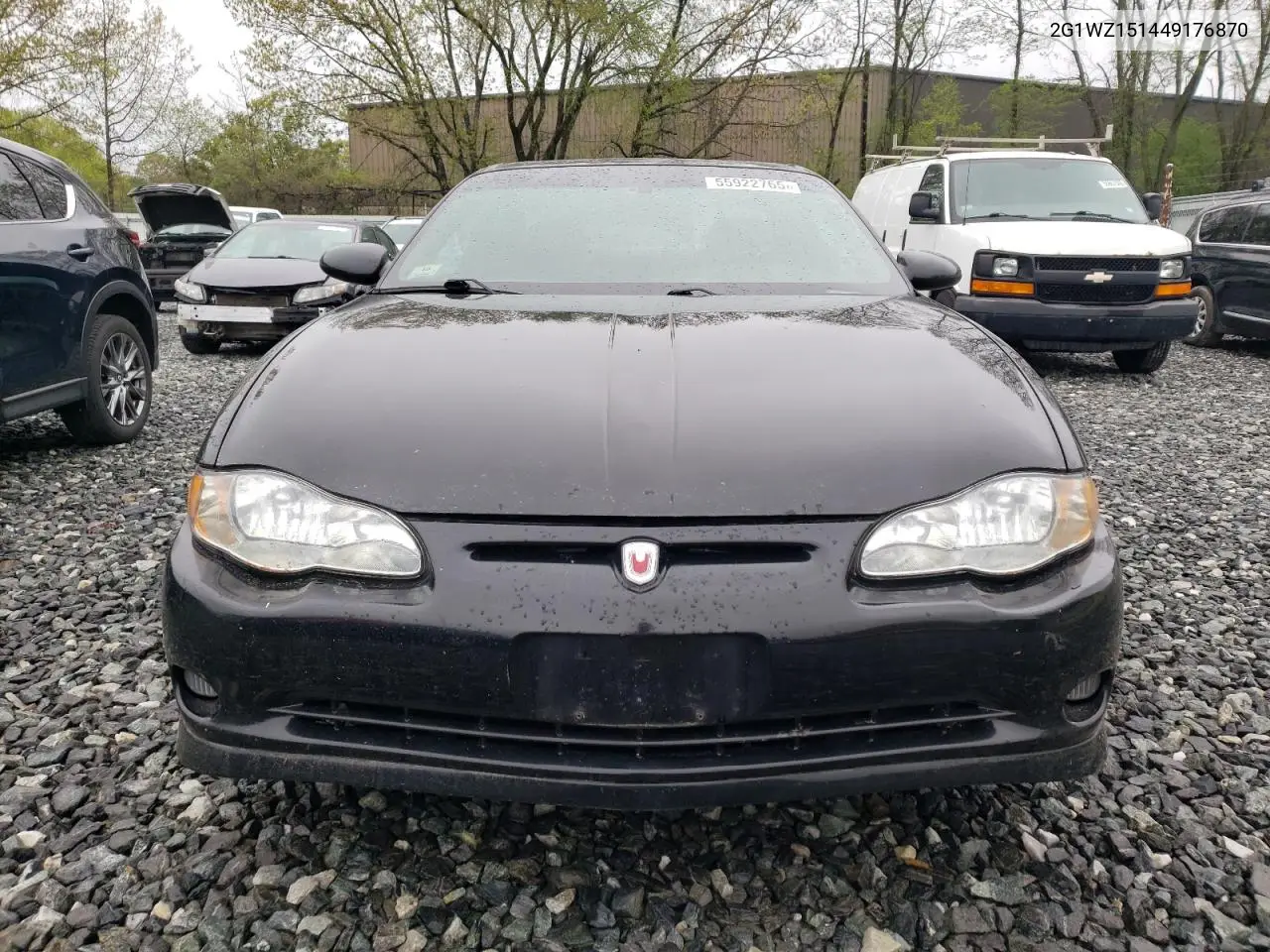 2004 Chevrolet Monte Carlo Ss Supercharged VIN: 2G1WZ151449176870 Lot: 55922765