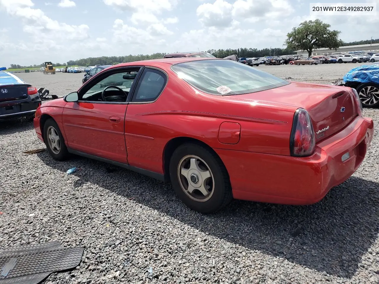 2004 Chevrolet Monte Carlo Ls VIN: 2G1WW12E349282937 Lot: 60886115