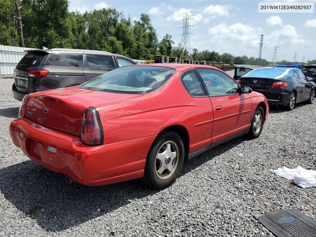 2004 Chevrolet Monte Carlo Ls VIN: 2G1WW12E349282937 Lot: 60886115