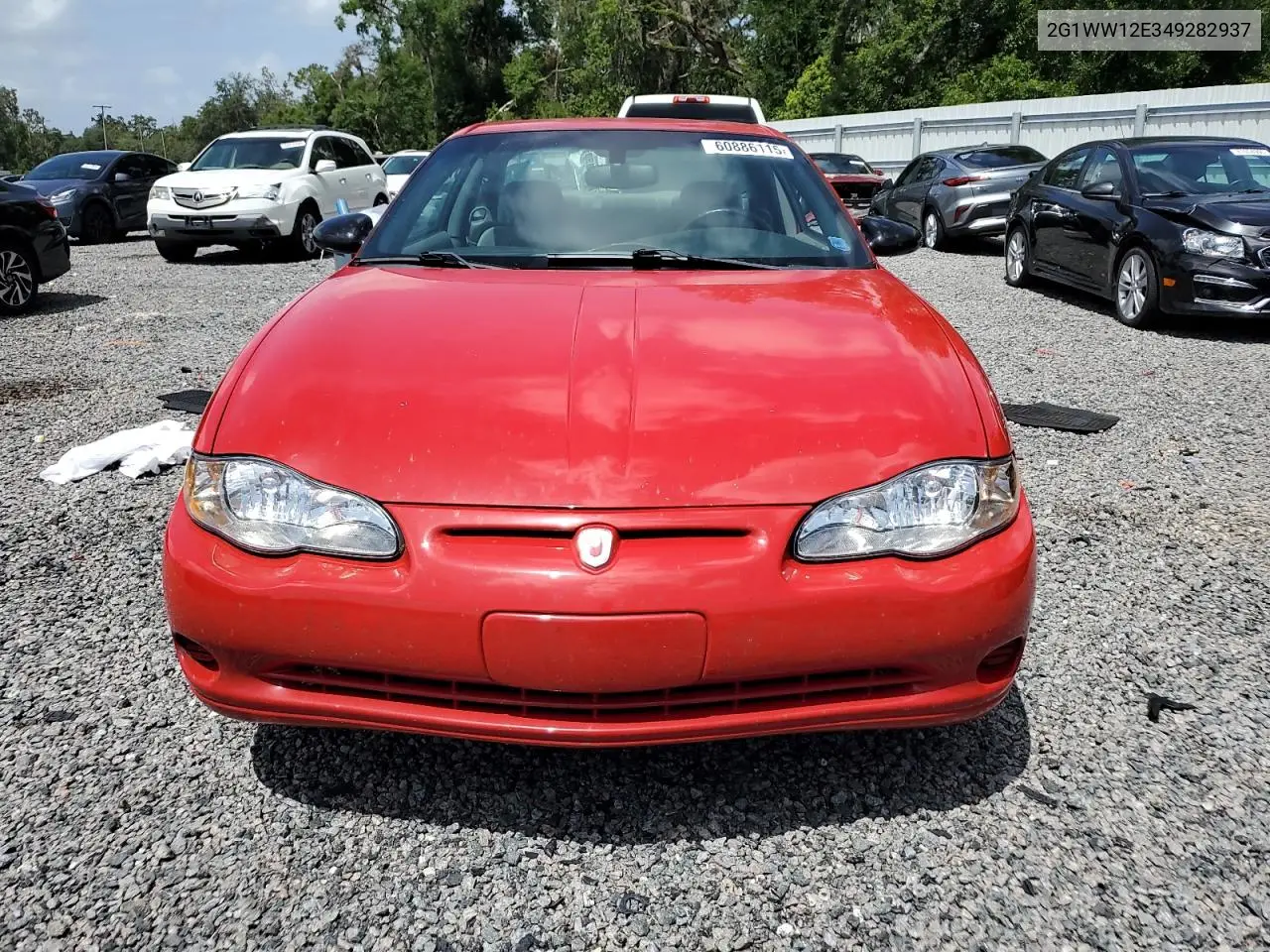 2004 Chevrolet Monte Carlo Ls VIN: 2G1WW12E349282937 Lot: 60886115